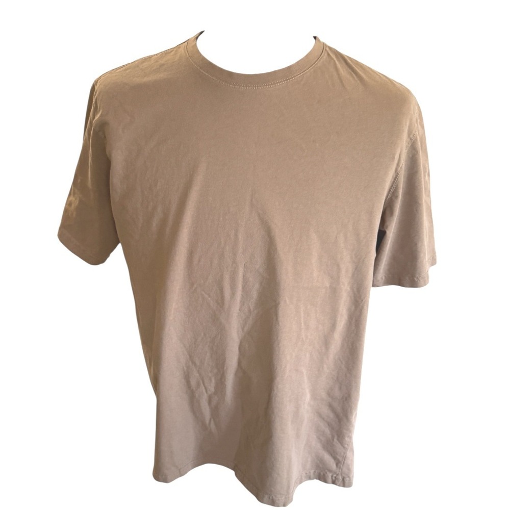Zara T-Shirt Mens XL Brown‎ Excellent Crew Neck Short Sleeve Casual Basic Top